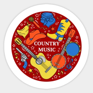 Country music Sticker